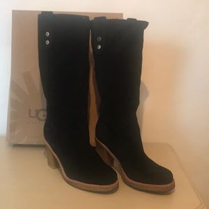 Ugg black suede boots